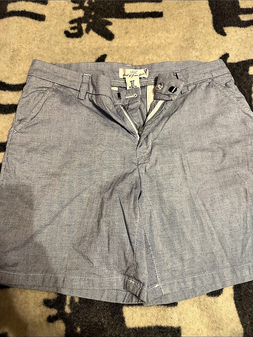L.O.G.G. Women’s Flat Front Shorts in Gray US 38 Like New